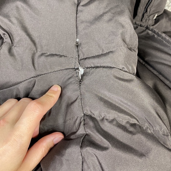 Calvin Klein Brown Puffy Down Hooded Parka Jacket Size XL - Picture 11 of 11